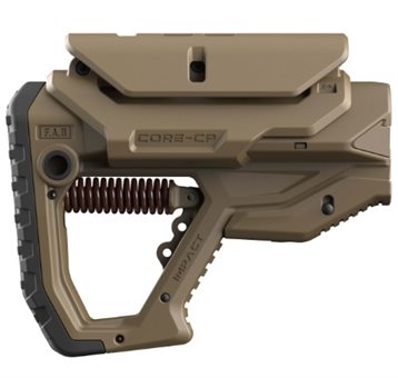 AR-15 Schaft / Schubschaft mit Rückstoßminderung und verstellbarer Wangenauflage Sand FAB 