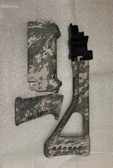 AK-47 / AK-74 Schaft / T6 Klappschaft + Vorderschaft + Saw Griff Camo Tapco 