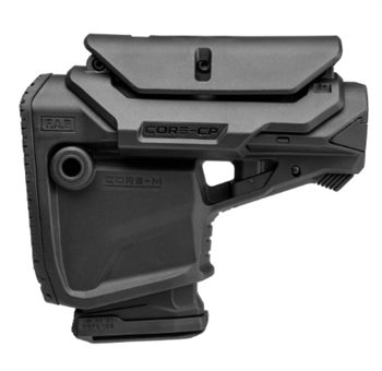 AR-15 Schaft / Schubschaft mit 10 Schuss Reservemagazin und verstellbarer Wangenauflage Schwarz FAB 