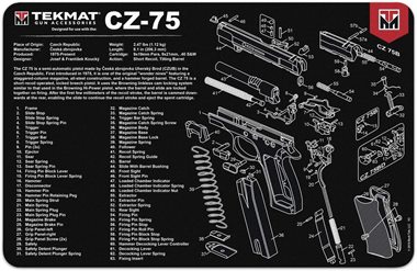 CZ-75 PISTOLEN-REINIGUNGSMATTE TEKMAT 