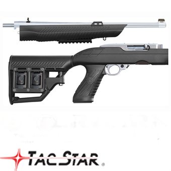 Ruger 10/22 Schaft Take down Schubschaftsystem mit Magazinhalter und Weaverschienen TacStar bis .920 Bull Barrel 