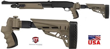 ATI Mossberg 500 / 590 / Maverick 88 /Remington 870 /Winchester 1300 Kaliber .12 Strikeforce Sand Klapp- Schubschaft ATI 