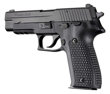 SIG Sauer P226 Griff DA/SA Piranha G10 Solid Black Hogue 