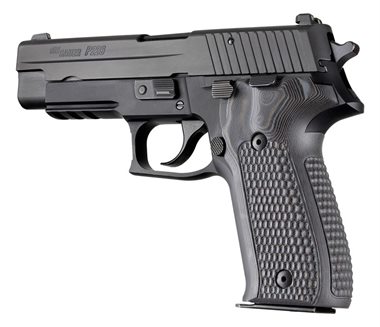 SIG Sauer P226 Griff DA/SA Piranha G10 Schwarz/Grau Hogue 