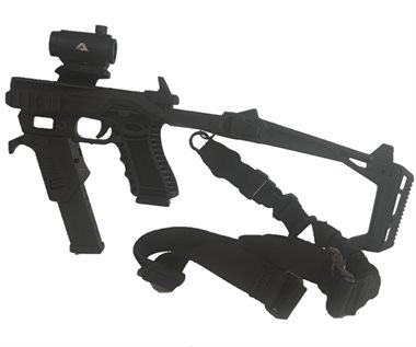 Glock 17 / 19 / 22 / 23 / 24 / 31 / 34 / 35 / 45 System / Conversion Kit / Schaft Set RT Schwarz 
