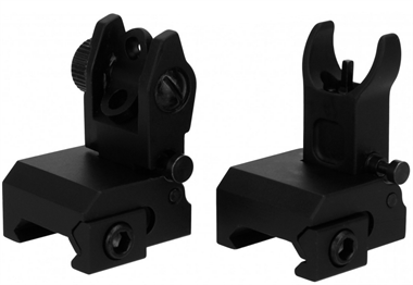 FRONT & REAR FLIP-UP IRON SIGHTS NIEDRIGES PROFIL 