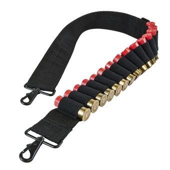 Trageriemen mit 15 Schuss Patronenhalter Bandolier / Bandoleer Schwarz NcS USA 