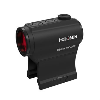 Holosun Microdot Rotpunktvisier mit 2MOA Punkt Absehen, schwarz, Picatinny Schiene 
