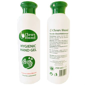 Hygiene-Handgel 250ml für unterwegs MADE IN GERMANY 