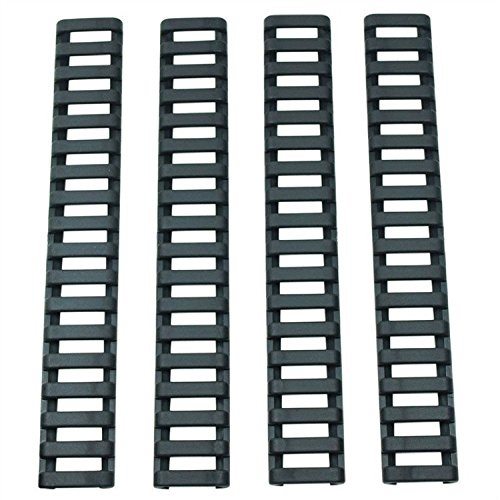 Picatinnyabdeckung 4er Pack Schwarz / Rail cover / Ladder rail CAA 