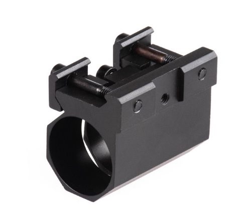 25mm Lampenhalter Picatinny, 45mm Länge, Schwarz Fieldsports 