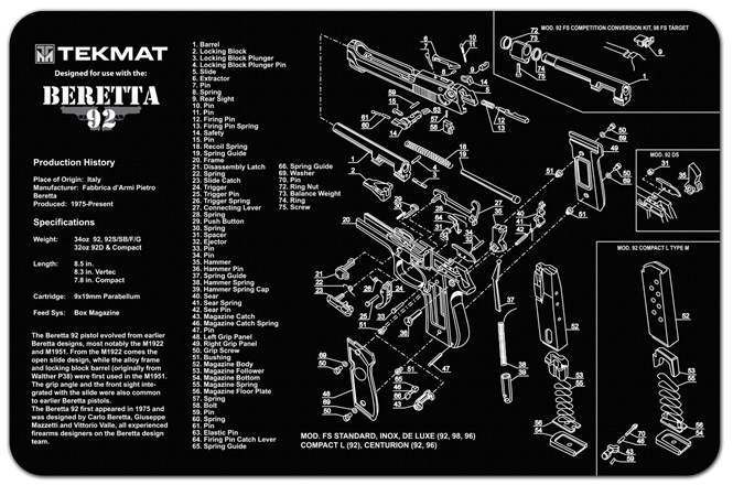 TEKMAT Beretta 92 
