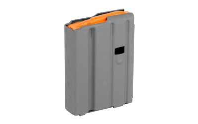 AR-15 Magazin 10 Schuss .223 Aluminium Grau/Orange  ASC 