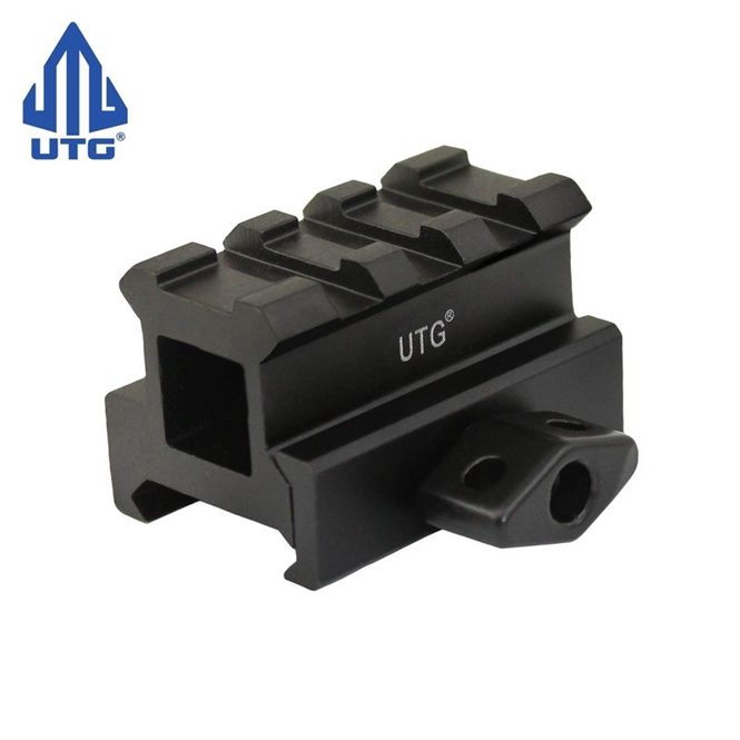 UTG 0.83" High 3-Slot Med-Profile Super Compact Riser Mount - Weaver Montageerhöhung 