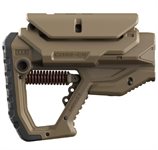 AR-15 Schaft / Schubschaft mit Rückstoßminderung und verstellbarer Wangenauflage Sand FAB 