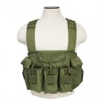 Magazinweste für 6 Stück AK-47 30 Schuss Magazine / Chest Rig Grün NcS USA 