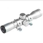 4x30 Zielfernrohr Mil-Dot mit Ringen Silber UA 