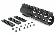 AR-10 Handschuzt ULTRA SLIM KEYMOD FF CLAMP-ON STYLE in 7" Picatinny-Weaverschienen 