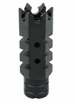 7.62x39 Mündungsbremse / Mündungsfeuerdämpfer 14x1 Linksdrehendes Gewinde "Shark Style" 
