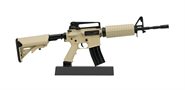AR-15 Mini Replica 1/3 Replika / Replica / Deko mit Magazin, Patronen und Funktionen Sand 