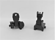 Flip Up Visiere Front + Rear Set Stahl 